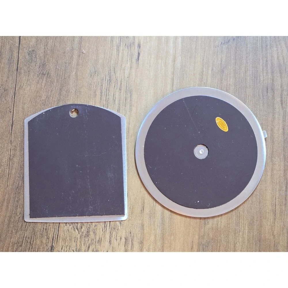 2 pc Stainless Steel Magnet Set - Recipe Divider Magnet + Kitchen Measure Magnet